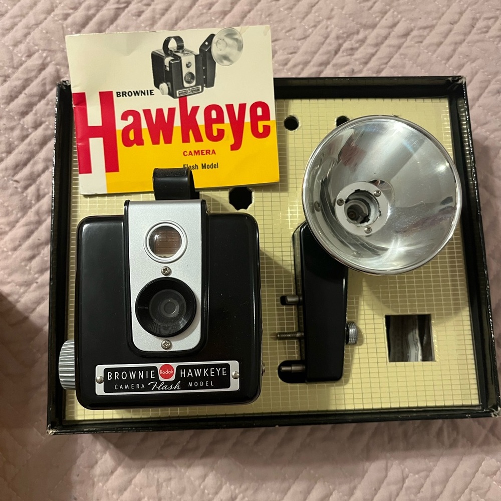 Vintage Kodak Camera w Flash attachment